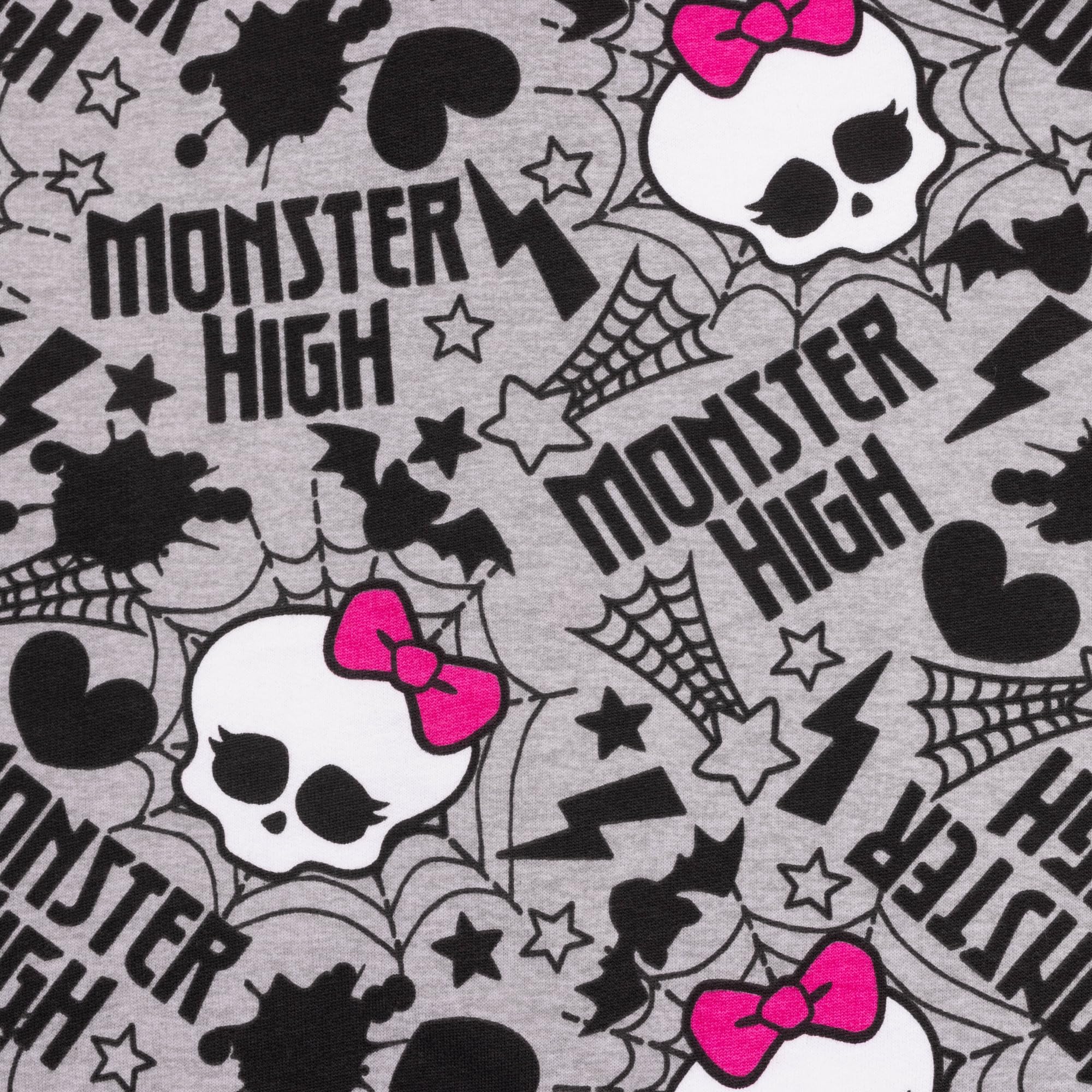 Monster High - Sudadera con capucha para niñas, color gris