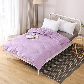 Cazlon Duvet Cover for Weighted Blanket 60"x80"/Purple,Premium Polyester Microfiber, 8 Ties/Just Duvet Cover