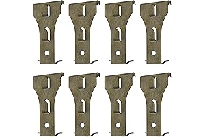 Brick Hook Clips (8 Pack): Durable Outdoor Wall Clips for Hanging on 2-1/4" - 2-2/5"