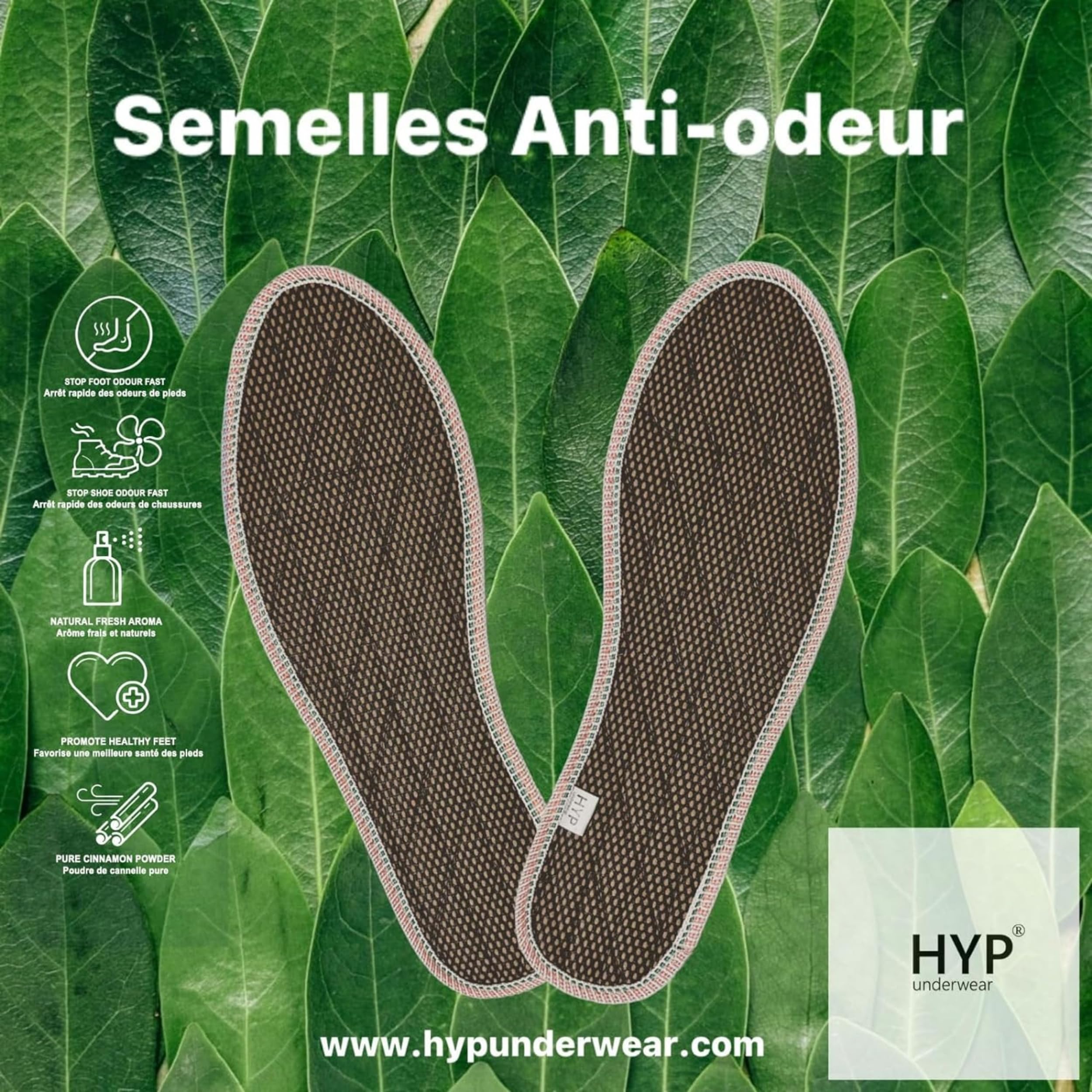 Tongs Et Claquettes Anti Odeur Transpiration HYP - Sandales Été Antidérapantes Homme Femme Avec Cannelle