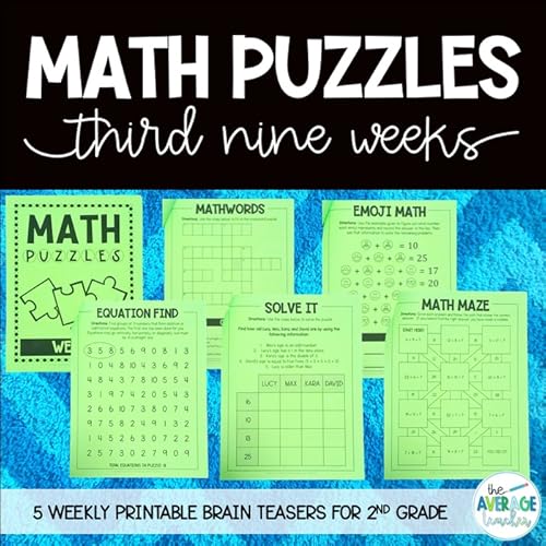 math puzzles math brainteasers logic puzzles crossword set 3 digital educational resources