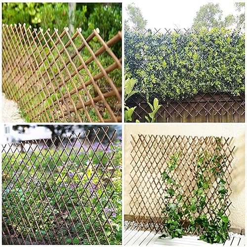 Miniatura 8 de Nature Willow Trellis - Soporte expandible para plantas trepadoras, enrejado de sauce extensible para plantas trepadoras, soporte de 36 x 92