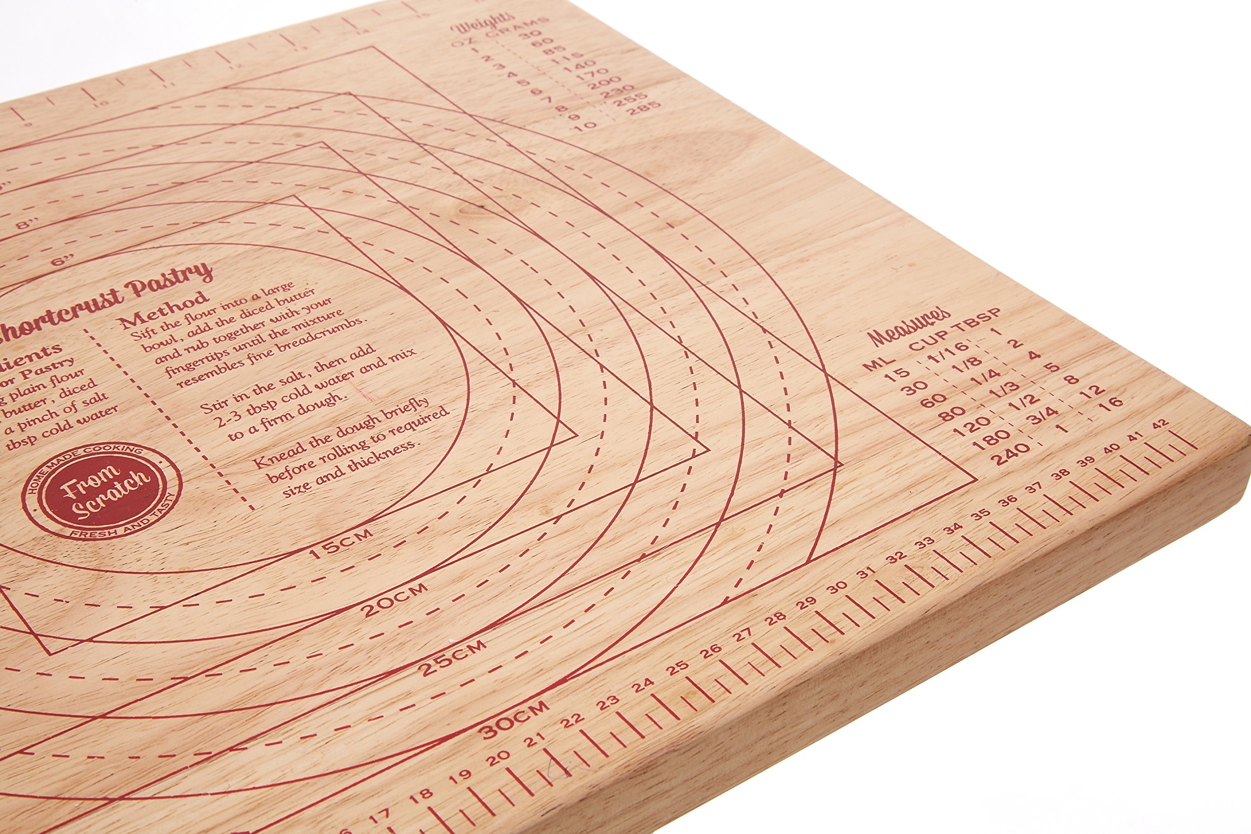 Premier Housewares - Tabla de repostería (madera de caucho)