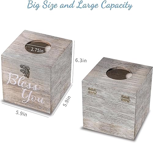 Miniatura 5 de Funda para caja de pañuelos Kleenex, cubierta cuadrada para caja de pañuelos Kleenex, caja de pañuelos Kleenex, cajas cuadradas Kleenex, caja de