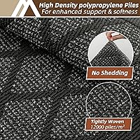 Vista 5 de COSY HOMEER Alfombra de cocina antideslizante, lavable, 20 x 48 pulgadas, tapete absorbente de cocina para piso, alfombras de pasillo para suelo