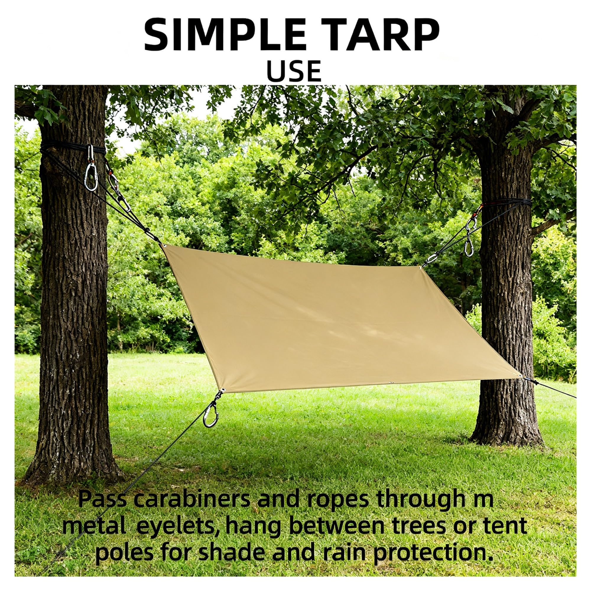 Grand Tapis de Camping imperméable et Pliable