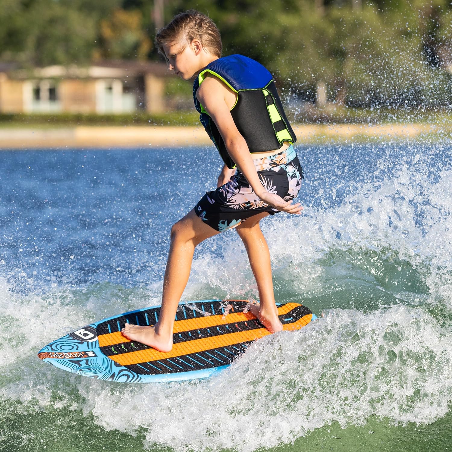 O'Brien Microdust Kids Wakesurf Board – High-Performance Skim-Style Board for Tricks & Spins – Lightweight & Durable