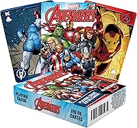 Vista 1 de AQUARIUS Marvel Avengers Comics - Juego de cartas de 3 pulgadas, multicolor