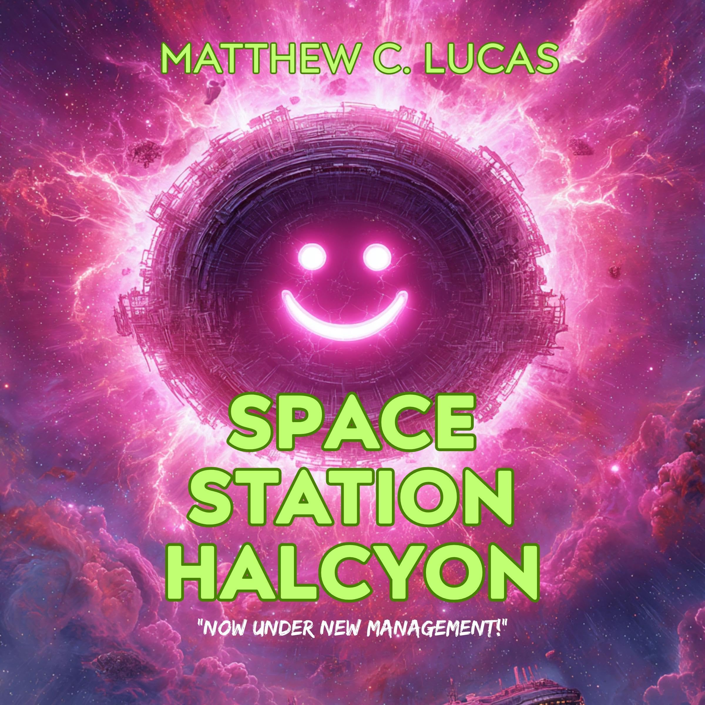 Cover art for Space Station Halcyon