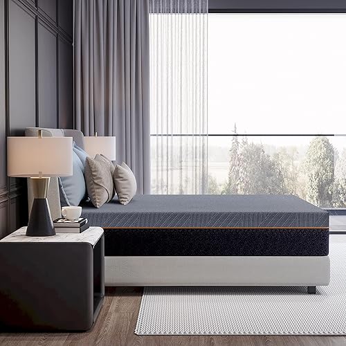 Miniatura 6 de MLILY EGO - Colchón de espuma viscoelástica color cobre King de 12 pulgadas, colchón con infusión de gel de cobre en una caja, certificado