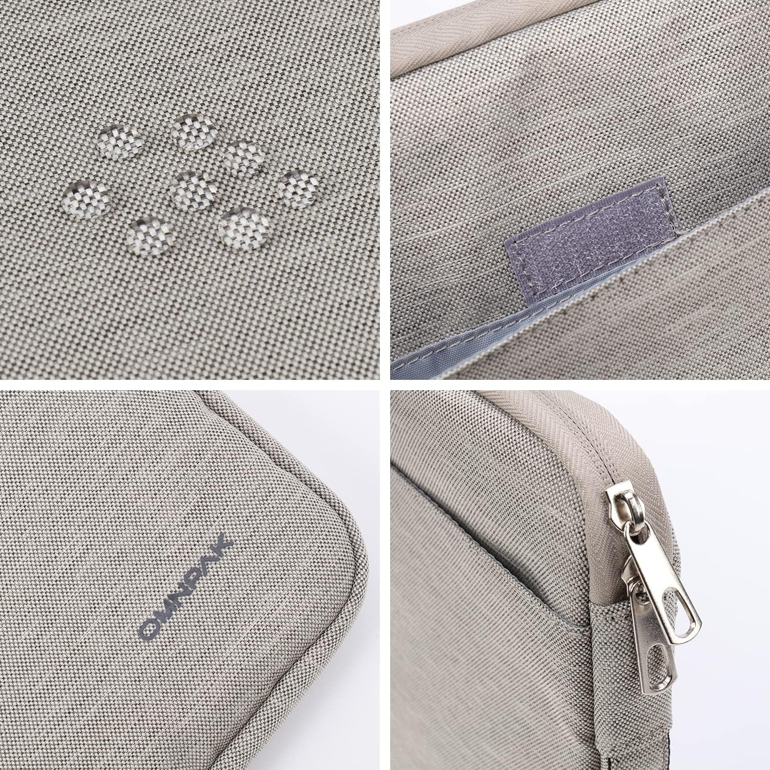 Omnpak for 13 inch MacBook Air M4 Case Sleeve Compatible with MacBook Air 13.6 M4/M3/M2/M1,Padded Protection Multi-Pocket,Water-Resistant Laptop Bag with Handle for MacBook Pro 13 M2/M1 - Image 4