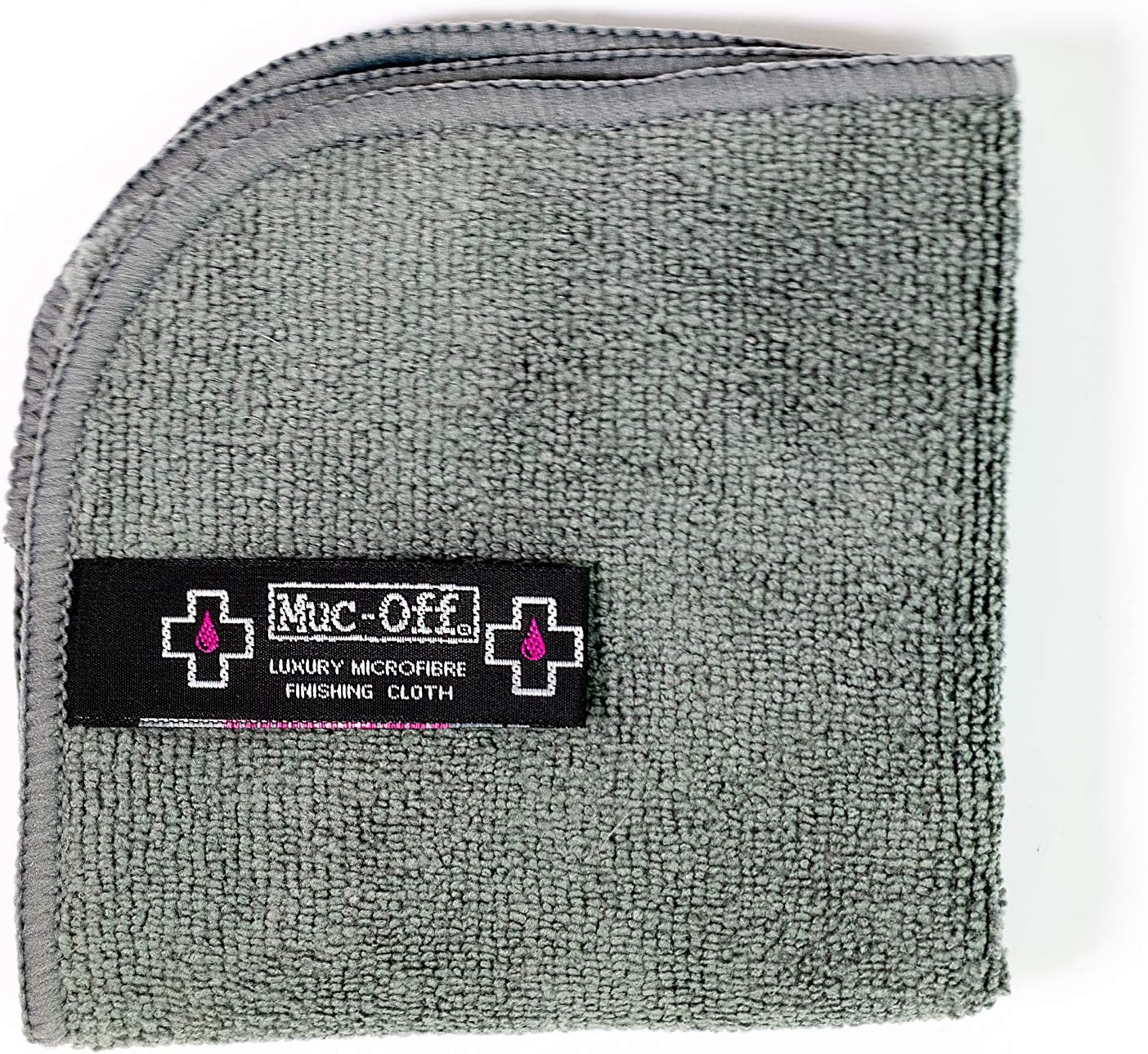 Muc Off Premium Helmet & Visor Microfiber Cloth - Travel Sized, Cleaning and Polishing Cloth - Ideal for Use On Delicate Finishes