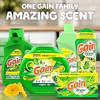 Vista 10 de Gain Flings - Paquete de detergente para ropa, 31 unidades, aroma original, paquetes de detergente HE 3 en 1 con Oxi Boost y Febreeze