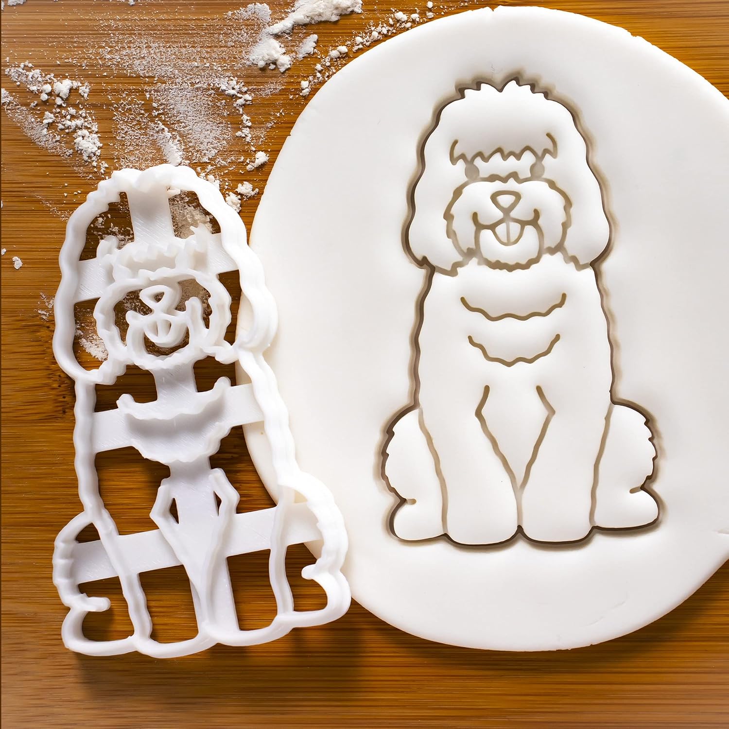 Set of 2 Cockapoo cookie cutters (Designs: Face & Body), 2 pieces - Bakerlogy