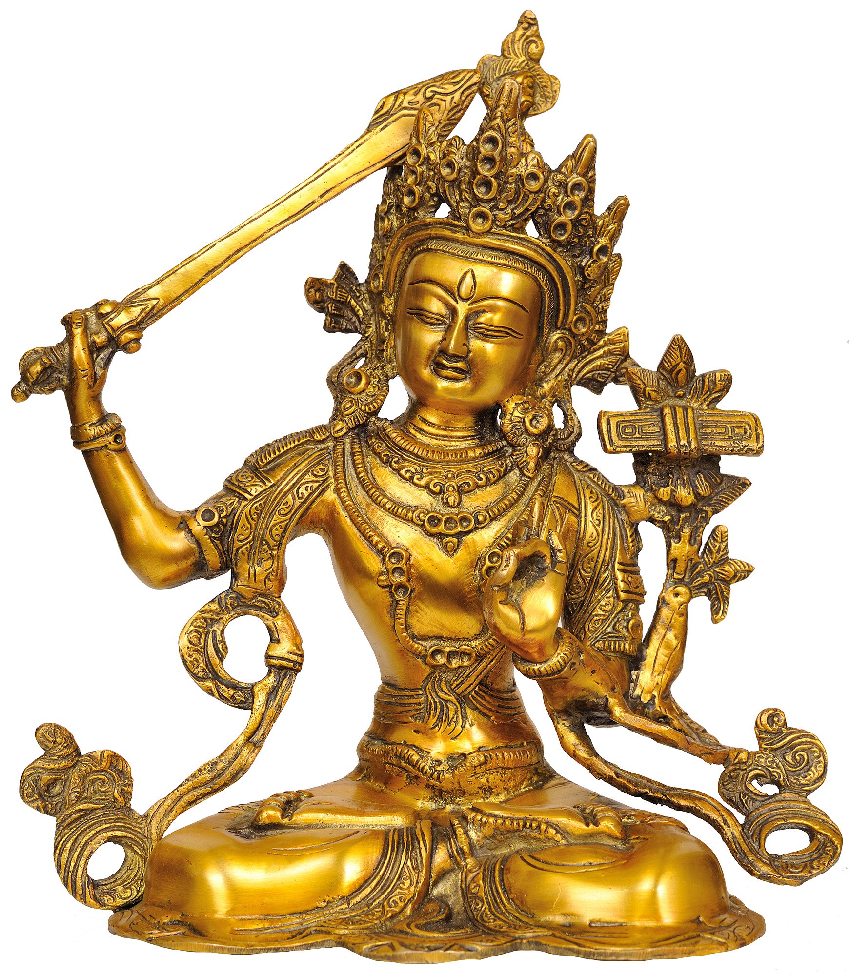 Amazon｜Manjushri – BodhisattvaのTranscendent Wisdom – 真鍮