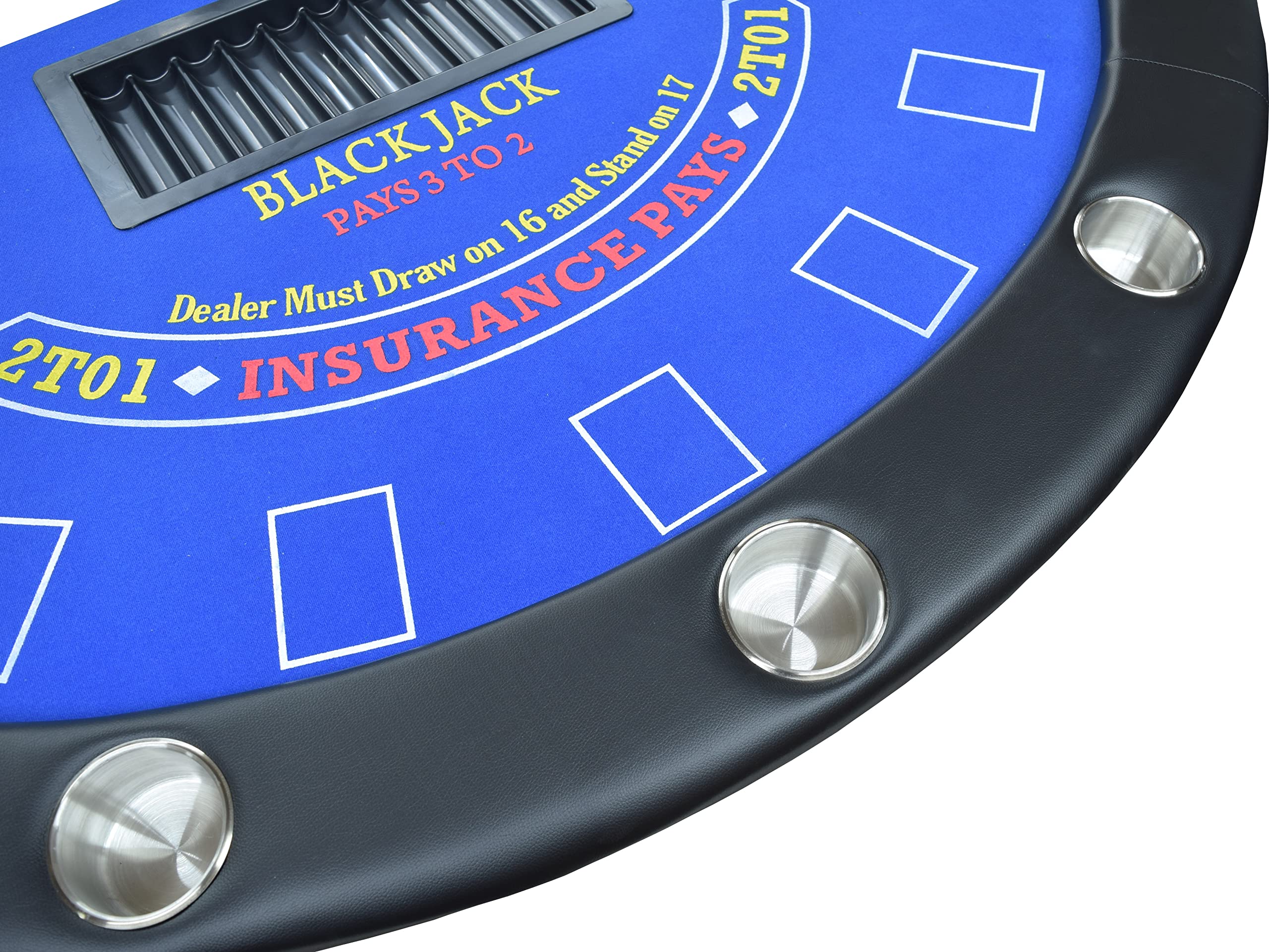 Amazon.com : 71'' Blackjack Table with Folding Legs (Blue Felt