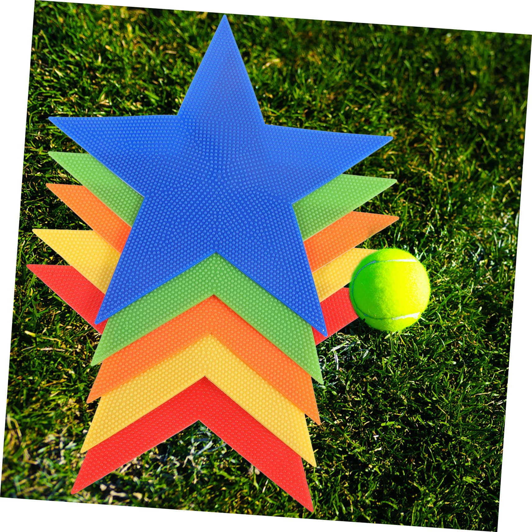 SUPVOX Sports Training Carpet Marker Set 5pcs Flat Spot Markers Soccer Training Signs for Boys and Girls