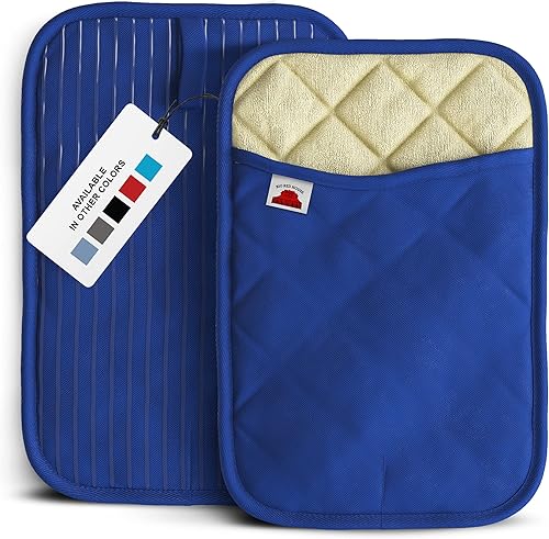 Vista 9 de Big Red House - Juego de 2 soportes de silicona para ollas - 10x3 - Protectores de cocina resistentes al calor para sartenes calientes y hornear