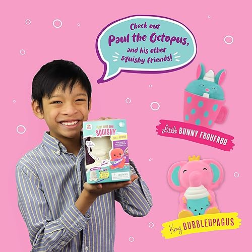 Miniatura 7 de DOODLE HOG Kit de pintura blanda de pulpo, juguetes esponjosos para niños, juguetes esponjosos para niños, animales esponjosos de elevación lenta,