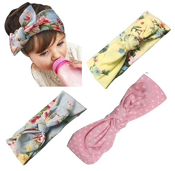 BabyMoon Girls Headbands Turban Knotted Hairband Baby Headband