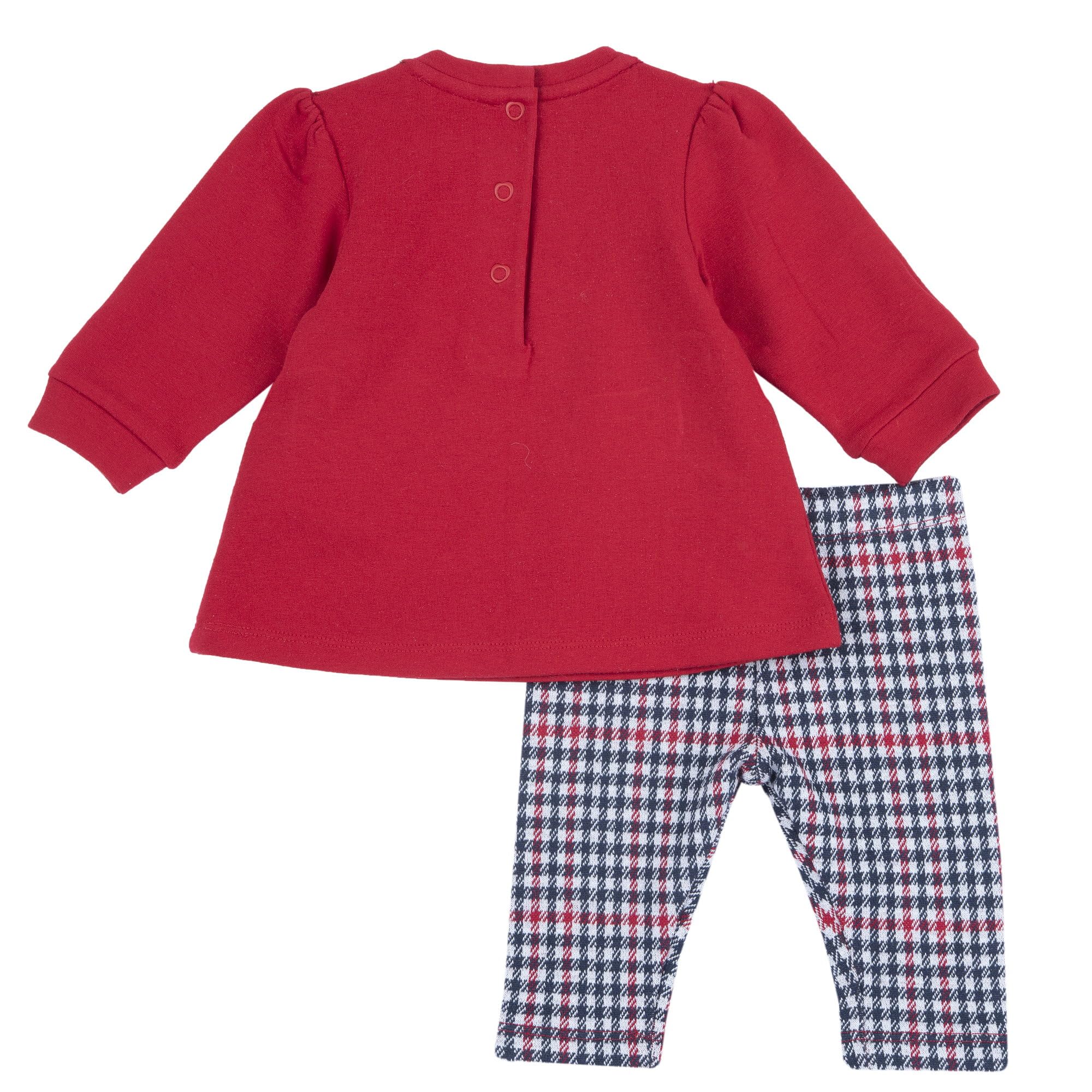 Chicco Outfit Due Pezzi: Leggings E Felpa Salopette Bimba 0-24