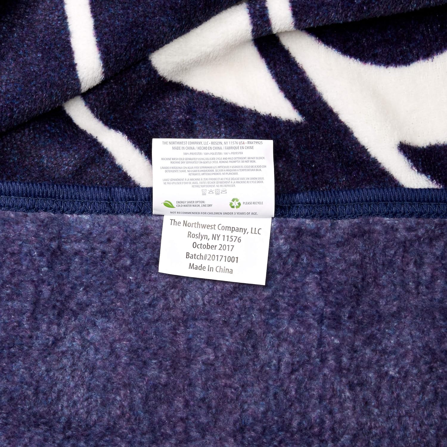 Northwest NCAA Unisex-Adult Micro Raschel Throw Blanket
