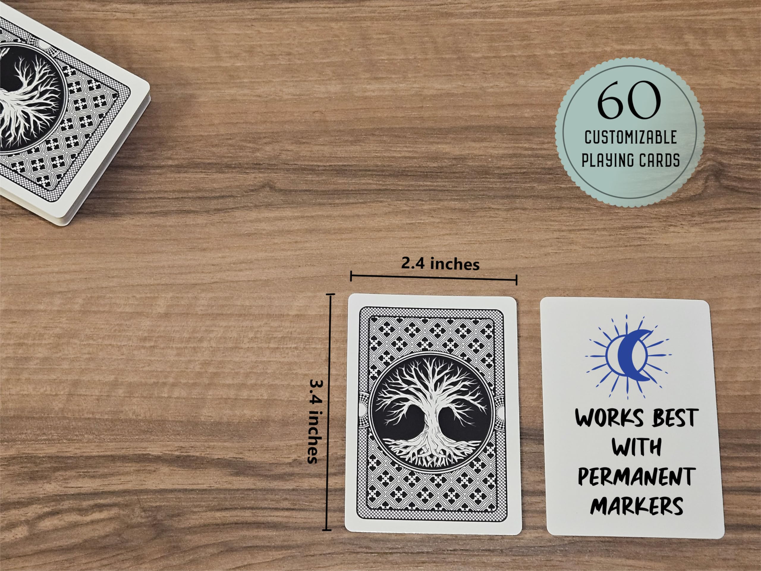 Amazon.com: Metaphoracle Tree of Life Blank Playing Cards