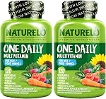 NATURELO Multivitamines pour hommes - Une multivitamine quotidienne pour les hommes avec des vitamines, minéraux & Aliments bio entiers, stimuler l'énergie & Santé, non OGM, 120 Gélules végétariennes