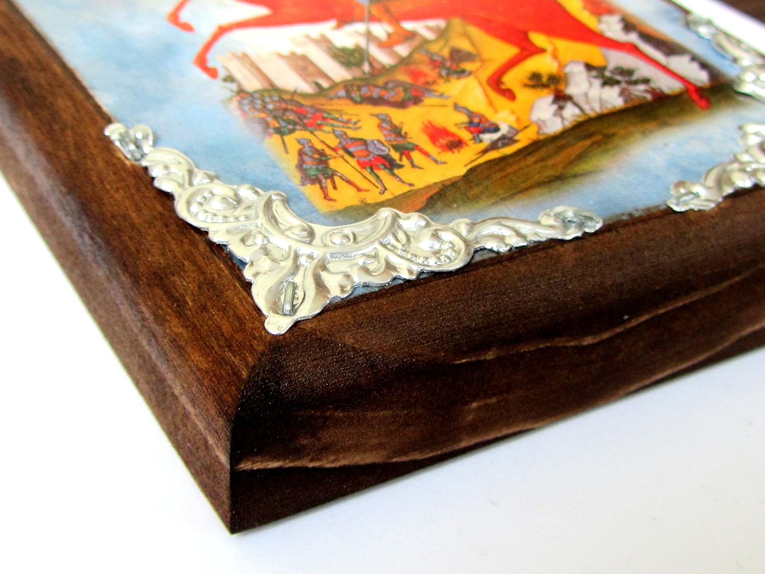 Iconsgr Wooden Greek Christian Orthodox Wood Icon of Saint Dimitrios Demetrius Demetrios /AM30 - Image 3