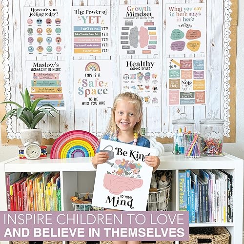 Miniatura 6 de Hadley Designs 9 pósteres de salud mental para el aula, consejero escolar, oficina, decoración de oficina, terapia de salud mental, carteles de