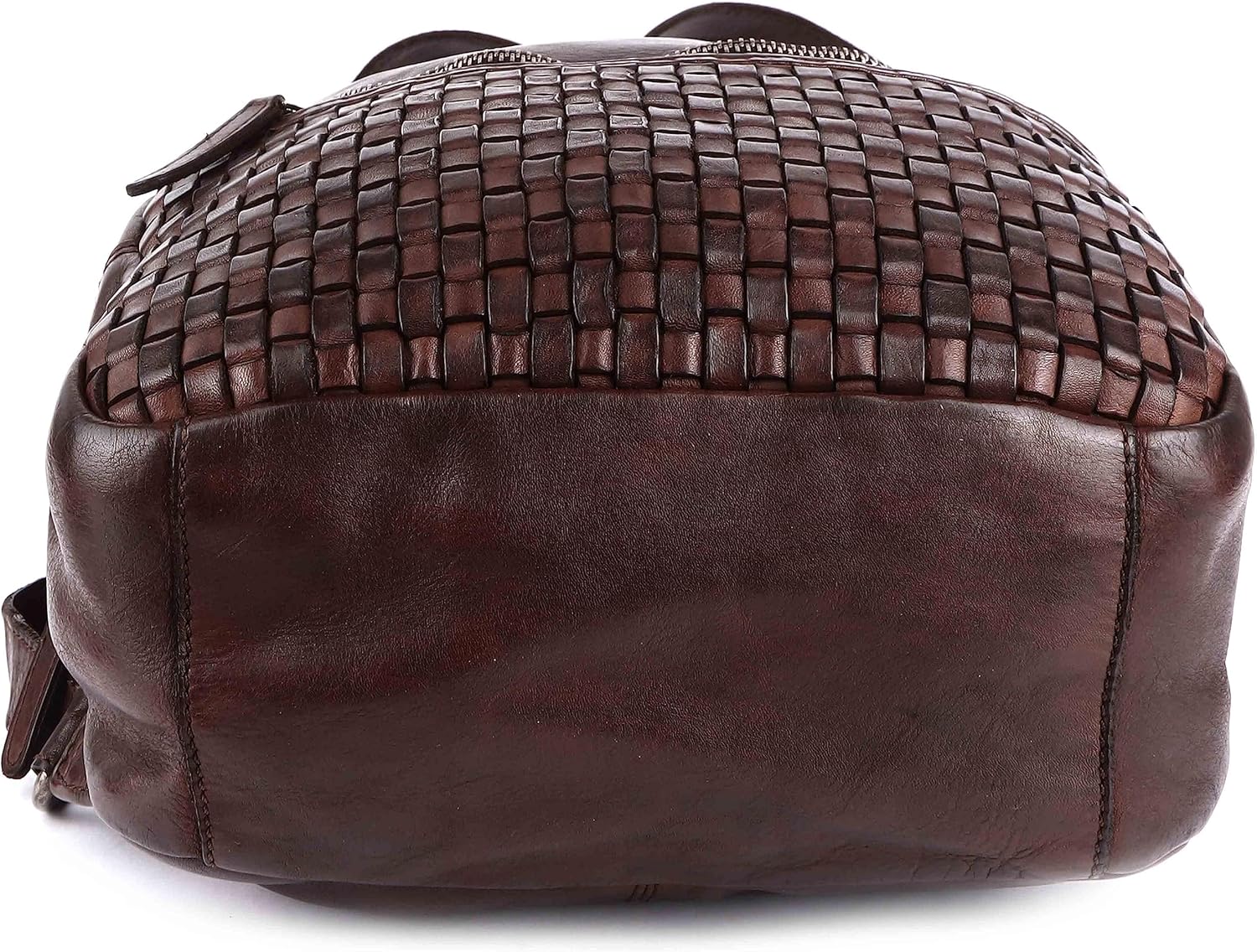 Leather Backpack for Men & Women | 100% Genuine Leather | Adjustable Straps | VL-054-BROWN | 20L Capacity | Vintage & Modern Style | 13 x 1 x 13 Inches | Ideal for Travel & Office