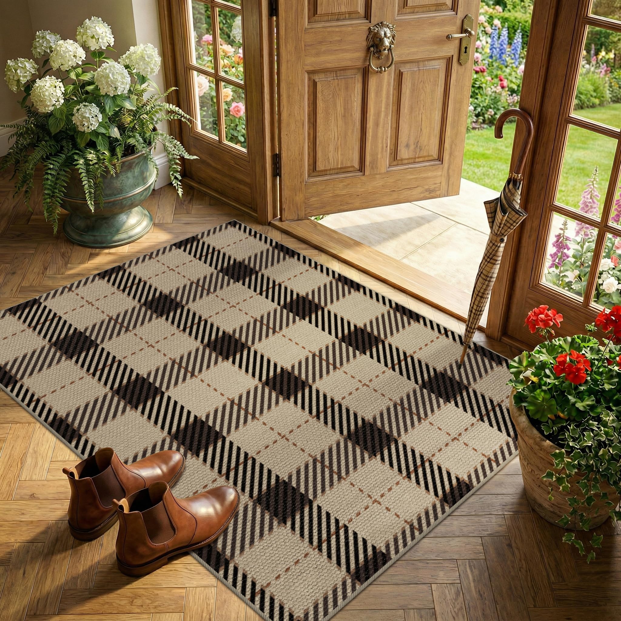 Amazon.com: JTJ Easy Jute 3x4 Entryway Rug, Washable Non Slip