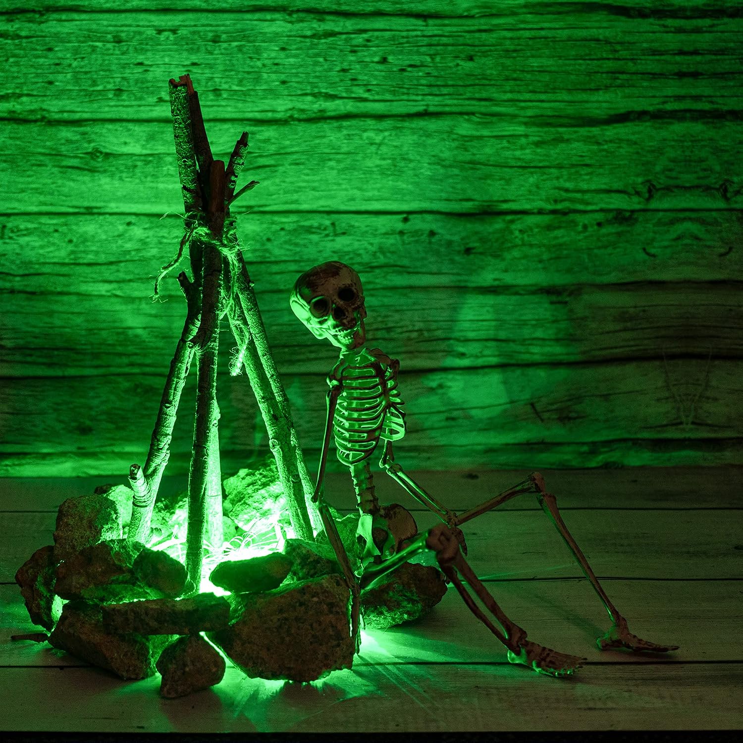 ITART Green Micro LED String Lights Battery Powered 8 Pack Mini String Light 20 LED 6ft Ultra Thin Silver Wire Rope Lights for St Patricks Day Mardi Gras Easter Halloween Party Decor image 5