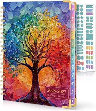 SKYDUE Teacher Planner 2026-2027 Academic Year, Monthly & Weekly Planner