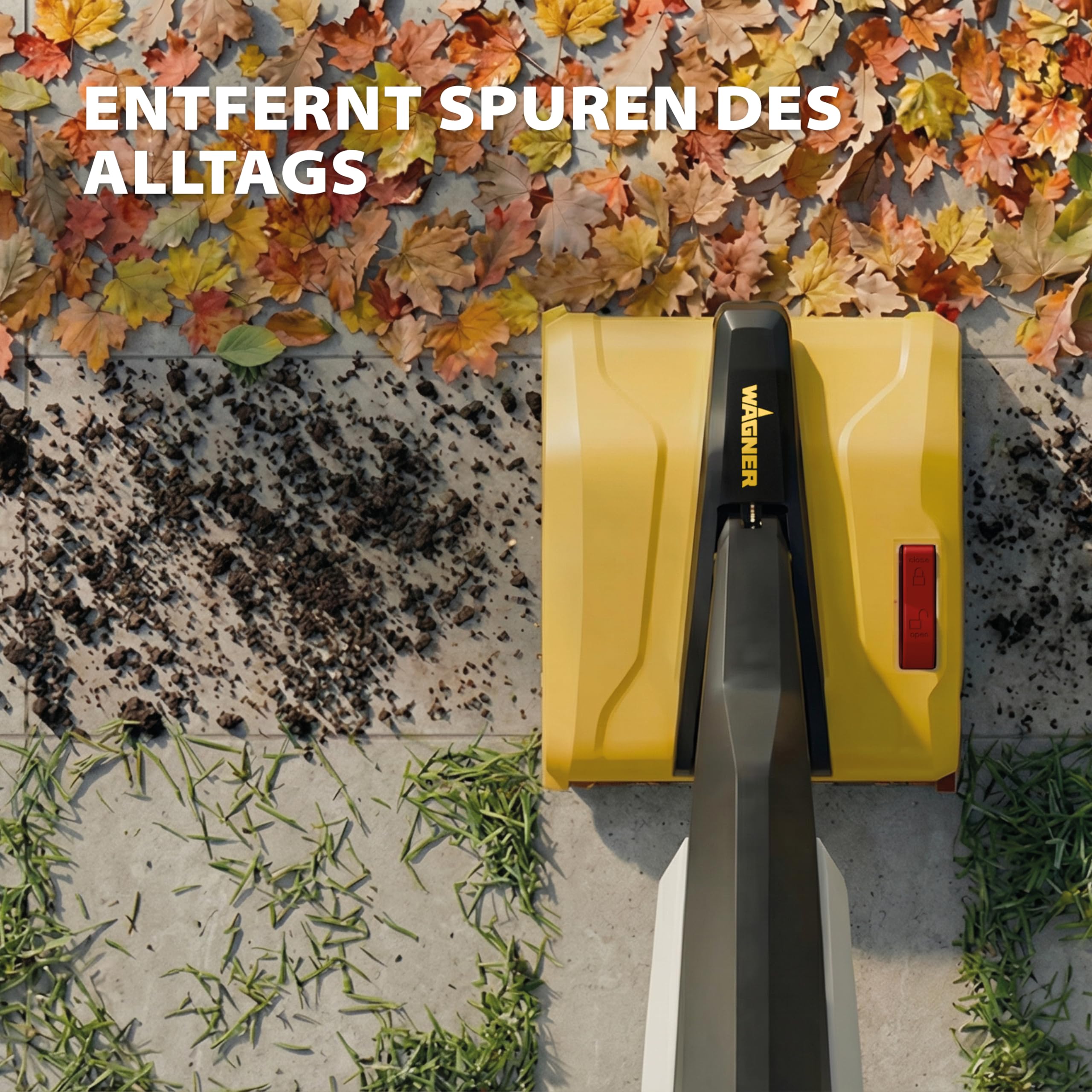 WAGNER Multifunktions-Terrassenreiniger Levaro Powerbrush 18V (Akku und Ladegerät sind nicht im Lieferumfang enthalten) - für die unkomplizierte Unterhaltsreinigung von Außenbereichen