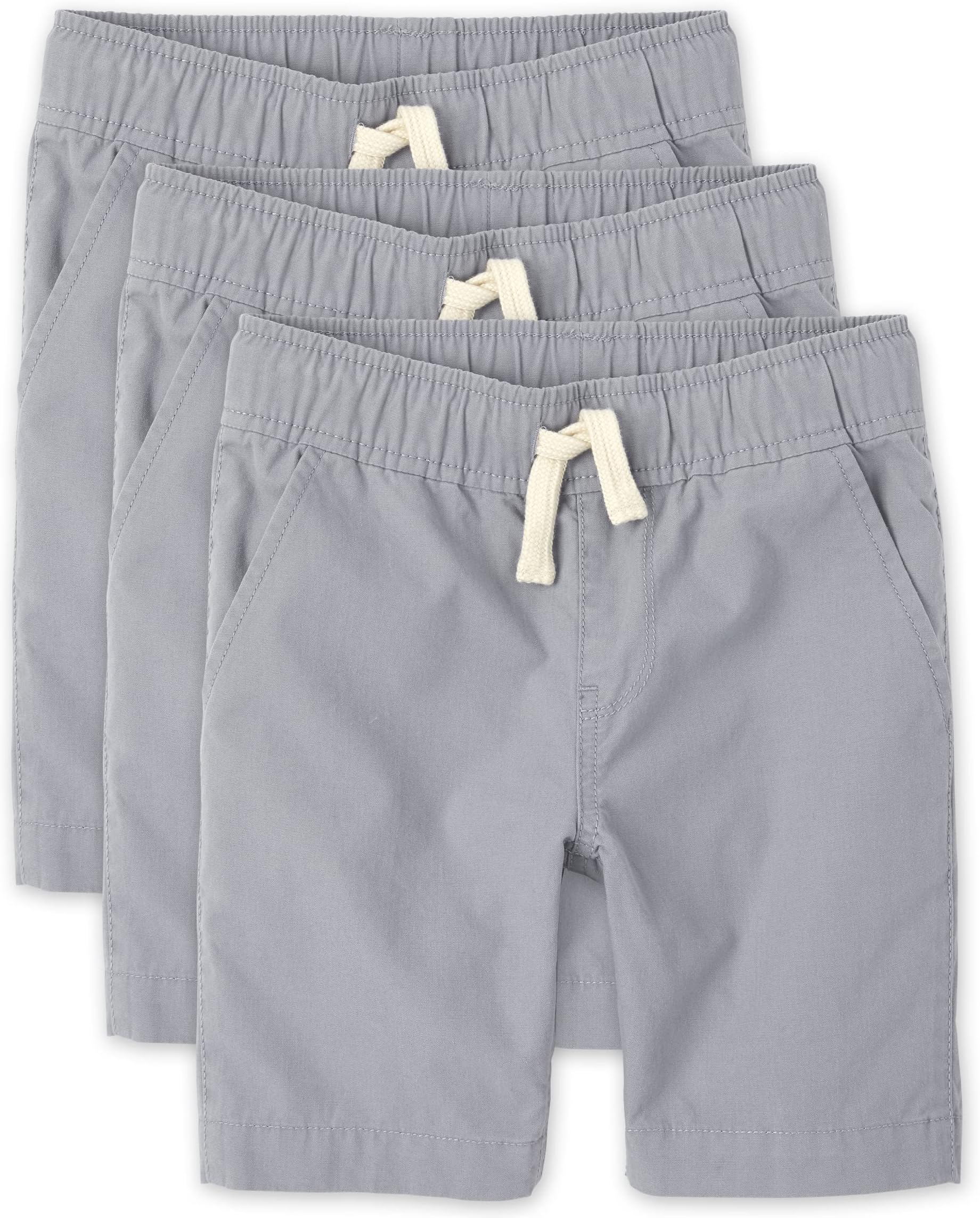 The Children's Place boys Boys Uniform Pull On Jogger Shorts 3-Pack Shorts