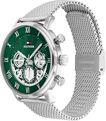 Tommy Hilfiger Analogue Multifunction Quartz Watch for Men with Stainless Steel Bracelet