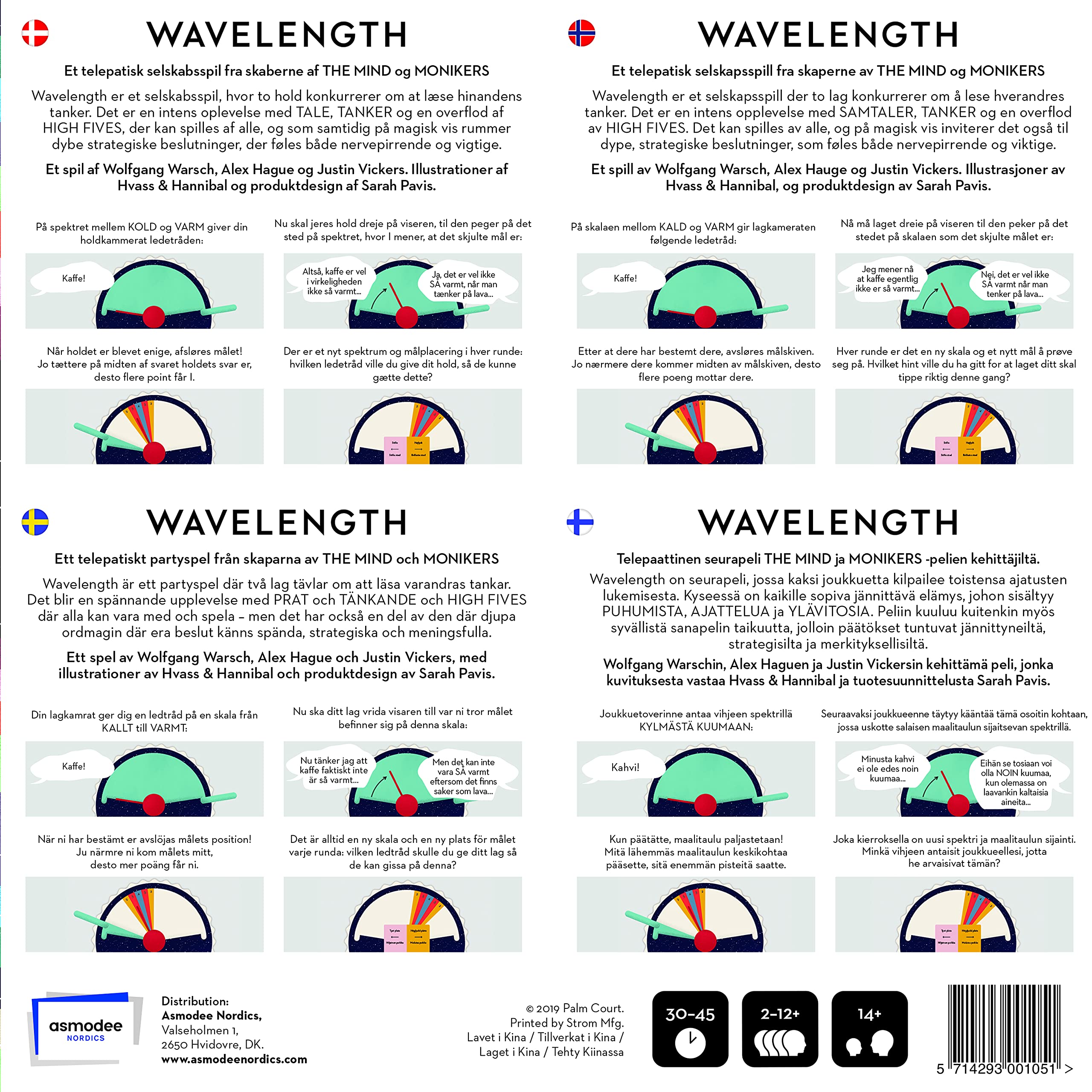Asmodee Wavelength - Brettspiel (Nordic) (WAV01NOR)