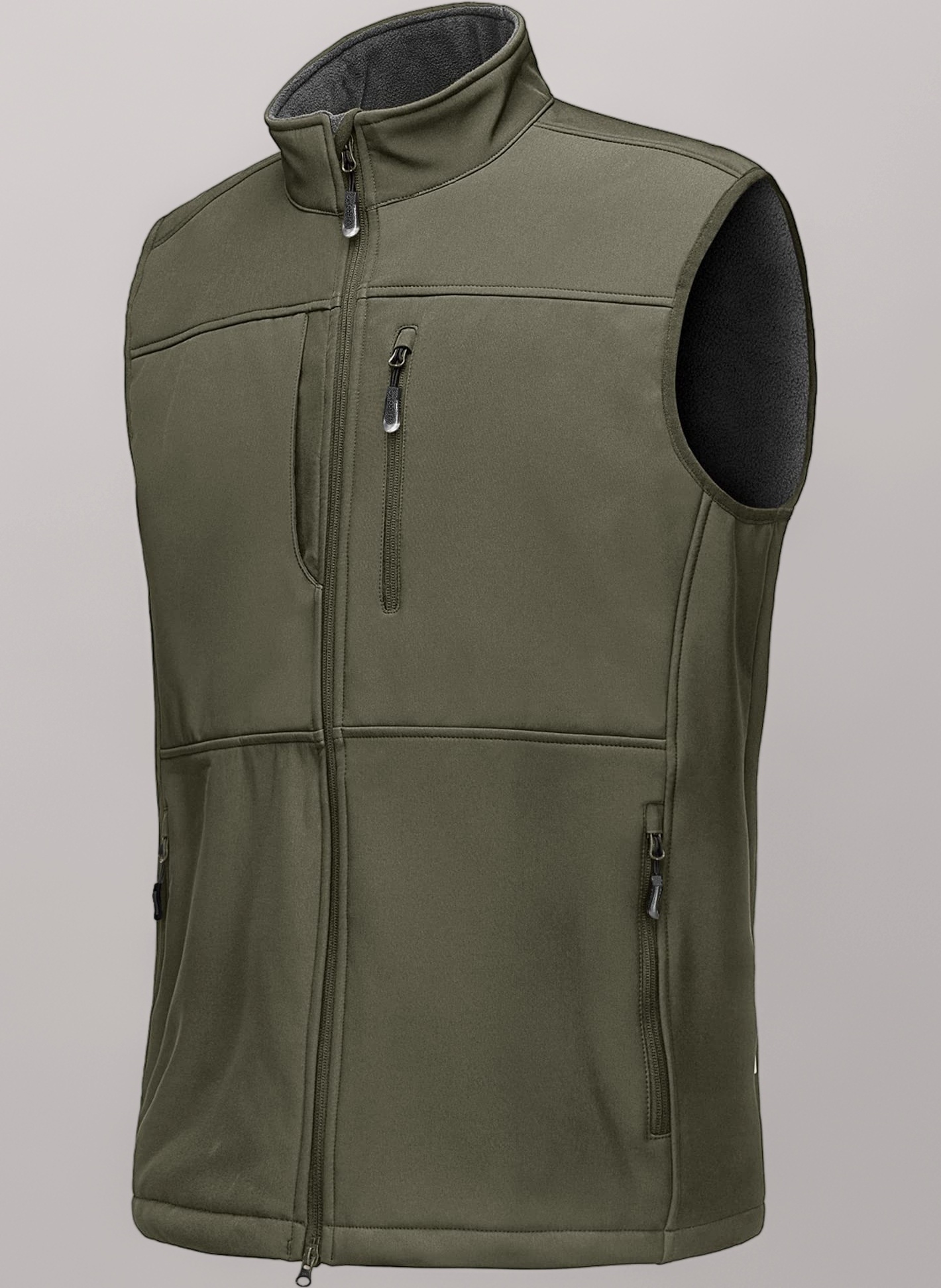 33,000ft Mens Softshell Gilet Activewear Vests Windproof Fleece Lined Outerwear Zipped Pockets Sleeveless Softshell Jacket for Leisure, Golf, Travelling