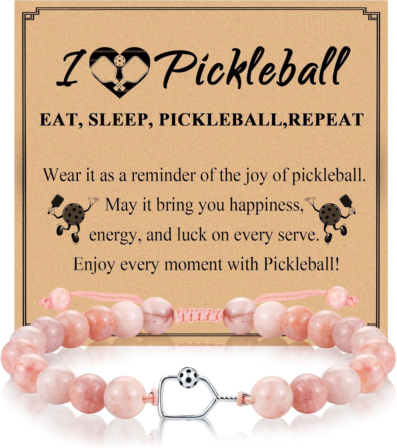 Sereney Soccer Volleyball Pickleball Softball Owl Horse Bracelet Gifts