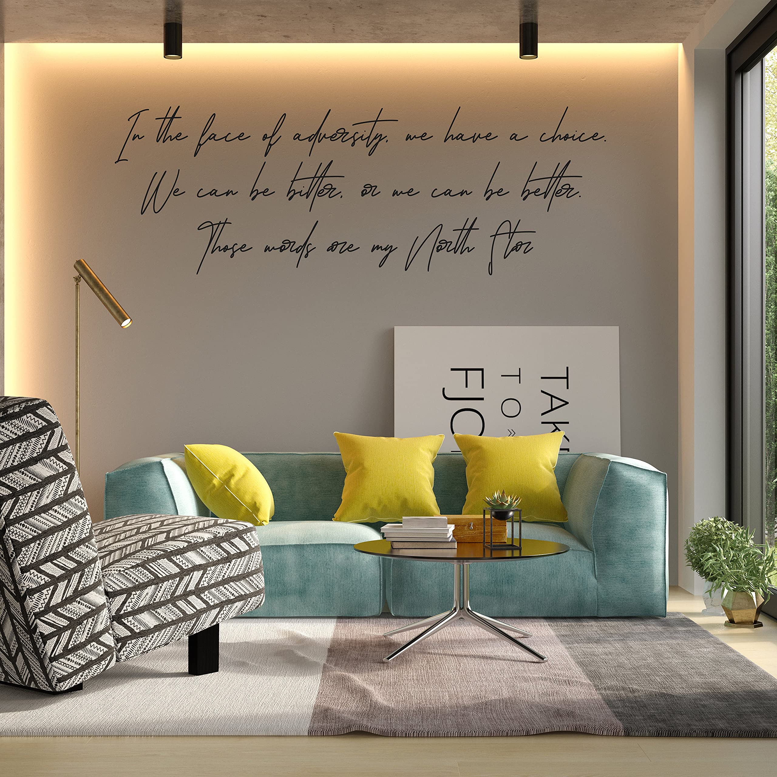 Adesivo da parete in vinile con citazione positiva di Lockdown, decorazione da parete motivazionale per adulti, impermeabile, per camera da letto, con frase ispiratrice