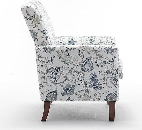 Miniatura 15 de Container Furniture Direct Silla de brazo contemporánea con marco de madera de abedul y tapicería de terciopelo, sillón para decoración de oficina y