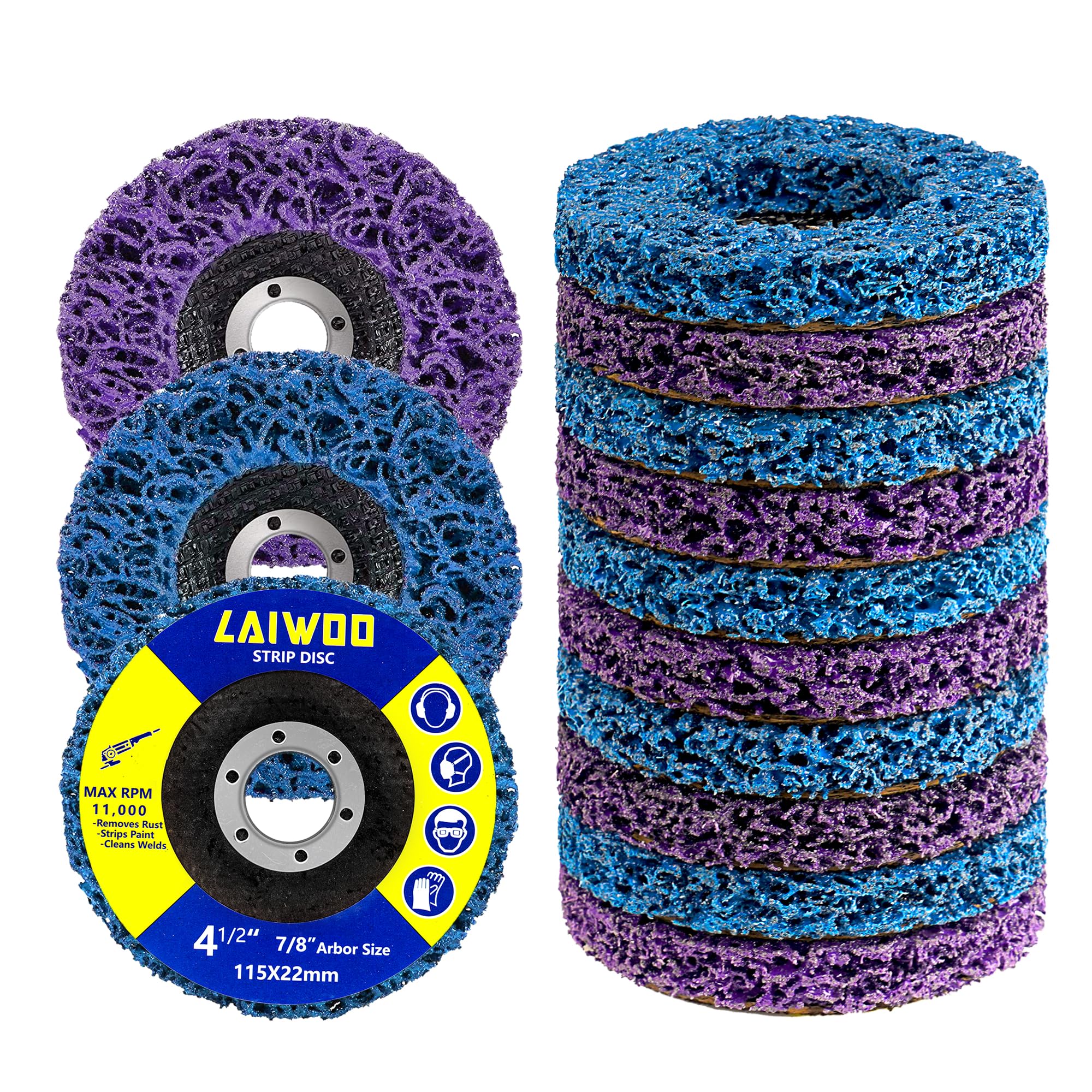 Buy Ur-Excellent 4-1/2 X7/8 Stripping Discs Rust Remover Wheel Remove Paint And Oxidation Poly Strip Wheel Disc Abrasive Angle Grinding Wheel 5 - View #10