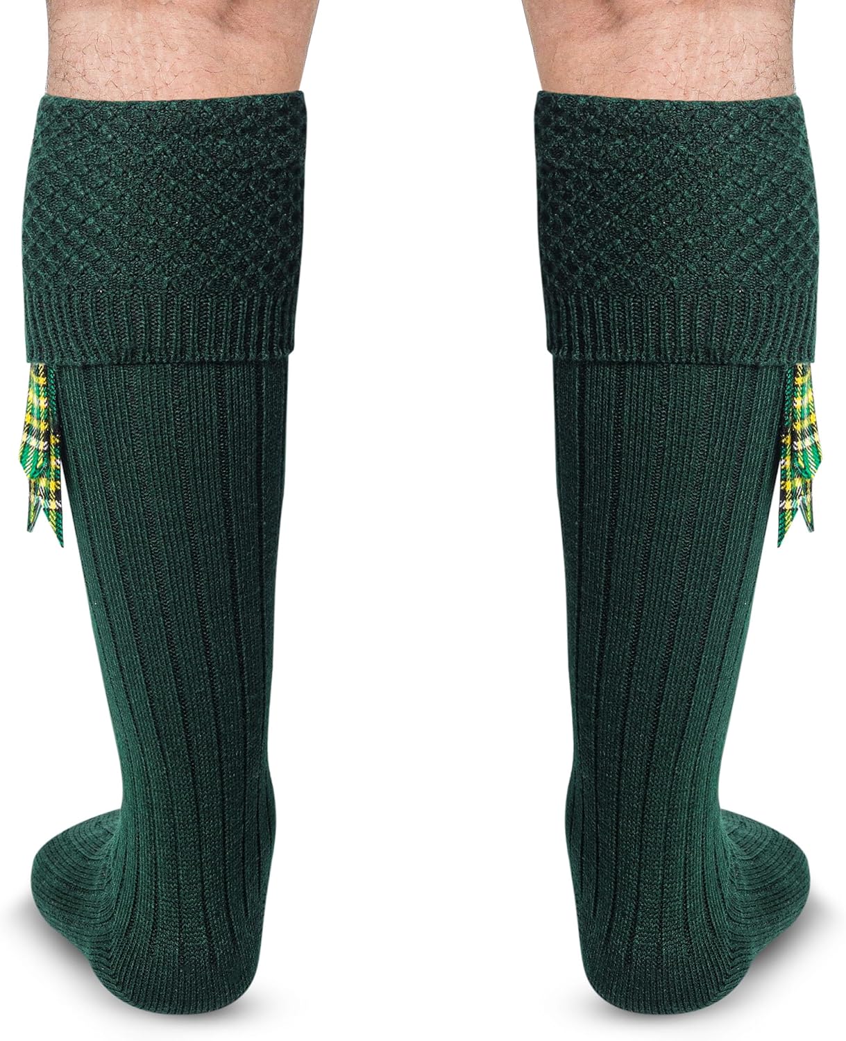 DSS KILTS-Kilt Hose, Tradional Scottish Kilt Scocks Wool Blend, Bubbled Design Kilt Socks for USA Shoe Sizes - Image 2