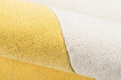 Miniatura 5 de Novogratz Delmar Collection Chevalier - Alfombra de área, 5 pies x 8 pies, color amarillo