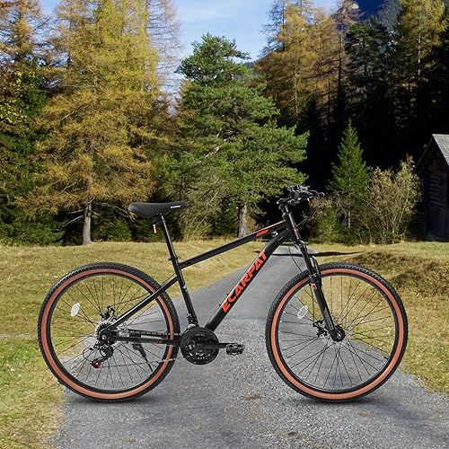 Miniatura 54 de 24/26/27.5 Inch Wheel Mountain Bike, 21 Speed MTB Bike with Full/Front Suspension, Steel Frame and Dual Disc Brakes, Adult Mens Outdoor Cycling