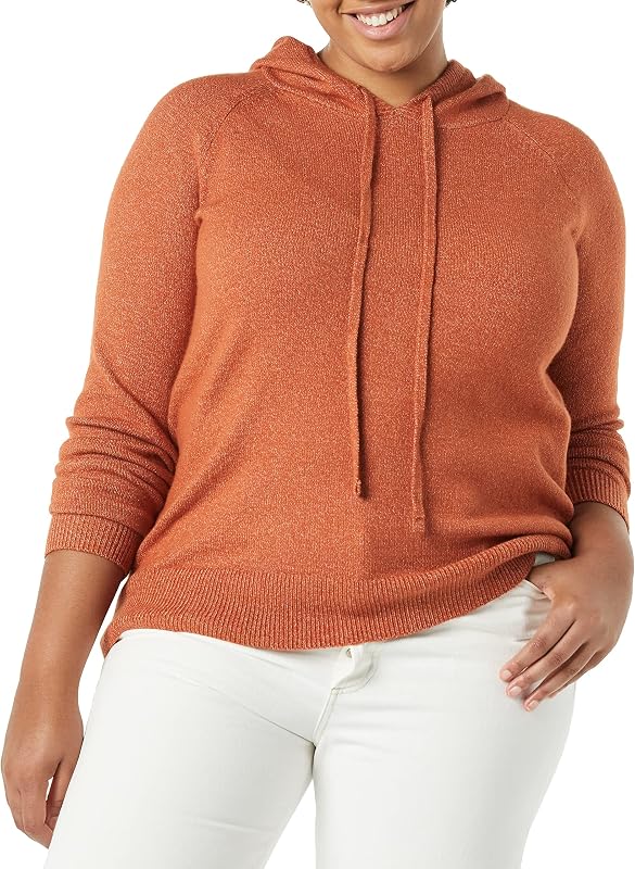 Amazon Essentials Women's Long Sleeve Soft Touch Hooded Pullover Sweater