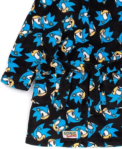 Miniatura 6 de Sonic The Hedgehog Bata de baño para niños Albornoz de personaje para niños y niñas Traje de pijama suave azul para jugadores