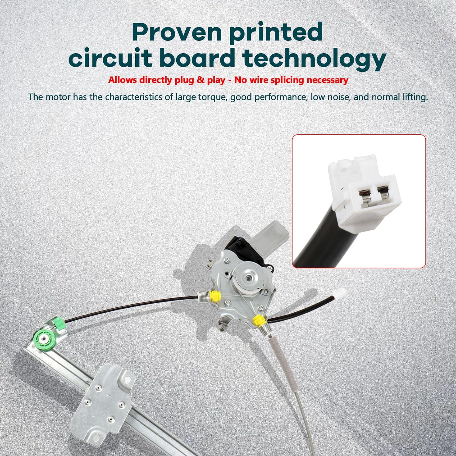 FINDAUTO Front Left Side Power Window Regulator with Motor Replacement for 1999-2000 for Mazda Protege,741-740