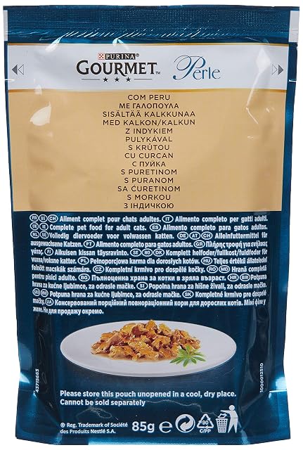 Foto 8 de 8 de Purina Gourmet Minifiletes, Comida húmeda para Gatos en gelatina, 96 bolsitas de Comida húmeda para Gatos